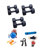 Ps Spor 3 Çift Dambıl Set=3 Kg 4 Kg 5 Kg 5 Çeşit Egzersiz Seti