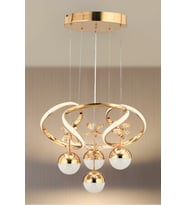 Lumo Sarkıt Led Avize - Oturma Odası, Salon, Mutfak Uyumlu Şık Avize (Gold)
