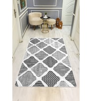 Modern Desenli Dijital Baskı Kaymaz Taban Halı H0237