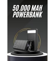 50.000 Mah Led Dijital Göstergeli USB Çıkışı Powerbank