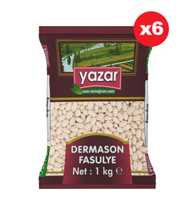 Yazar Dermason Fasulye 1 Kg. x 6 Paket