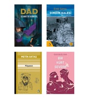 Dad - Selahattin Demirtaş Kitapları - Bir Kürt Sevdim - Dımdım Kalesi - Nişancı - Not defteri seti (Renksiz)