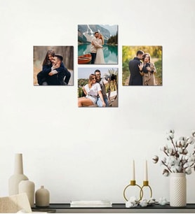 Kişiye Özel 4 Fotoğraflı Kare Mdf Tablo