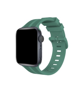 Mey İthalat® Watch 38Mm Kr408 Çizgili Silikon Kordon - Yeşil