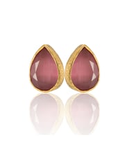 Kadir Jewellery 22 Ayar Altın Kaplama Kadın Minimal Küpe -El İşçiliği Ve Hipoalerjenik Küpe
