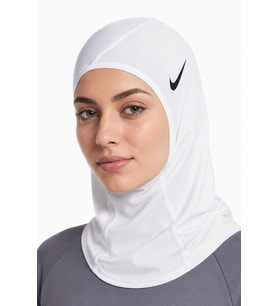 Nike Pro Dri Fit Hijap 2 White Sporcu Başörtüsü Beyaz