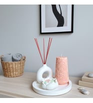 Mumelia Candles Mercan Rüyası - Doğal Soya Taştozu Tasarım Mum Seti