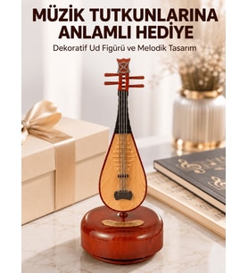 Enstrüman Figürlü Melodi Çalan Dekoratif Müzik Kutusu