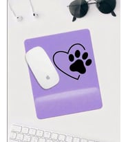 Mor Kalp & Pati Desenli Bilek Destekli Mousepad – Ergonomik Kaymaz Mouse Pad