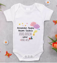 BK Kids İsimli Anneannem Tasarımlı Bebek Body Zıbın - Model 1