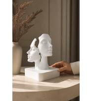 İkiliğin Yüzleri Minimalist Dekoratif Biblo