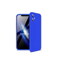 Apple iPhone 12 Mini Uyumlu Kılıf Zore Ays Kapak (Mavi)