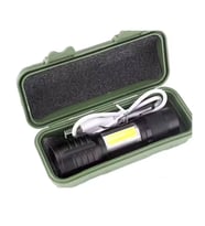 Taktik El Feneri Usb Şarj Edilebilir Kamp Feneri Cob Zumlanabilir Mini Taşınabilir El Feneri Ws-5454