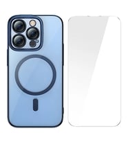 Baseus Glitter iPhone 14 Pro 6.1 Magsafe Silikon Kılıf + Tempered Ekran Koruyucu S - SSSSSS6139-8