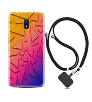 Xiaomi Redmi 8A 8 Pro 9C 9T 10C 11T Pro Kılıf Boyun Askılı Silikon Üçgenler 1635