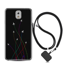 Samsung Note 3 4 5 8 9 20 Ultra 10 Lite Kılıf Boyun Askılı Silikon Line Planet 1736