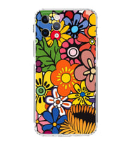 PrintiFy iPhone 11 Pro ile Uyumlu Retro Color 2  Kamera Korumalı Şeffaf  Kılıf