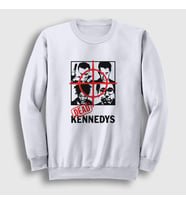 Presmono Unisex Beyaz Band Dead Kennedys Sweatshirt 488957tt