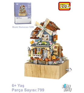 LOZ Müzik Kutulu Ev -LZ1239 (799 Parça) Oyuncak Yapım Seti