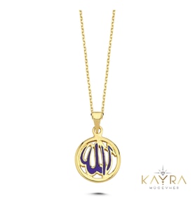 Dua Mineli Altın Kolye  AK157