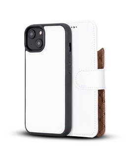 Bouletta Apple iPhone 14 Uyumlu Deri Cüzdanlı Kılıf MWWN F3 Beyaz