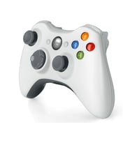 XBOX 360 + PC laptop uyumlu Kablosuz Wireless Gamepad USB denetleyicisi Joystick PC alıcılı (Beyaz)