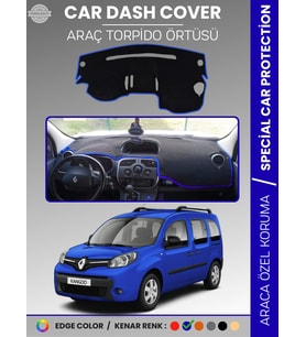 RENAULT KANGOO (2009-2019) Torpido Örtüsü Ön Göğüs Koruma Torpido Koruma Araca Özel Tam Uyum Kaymaz