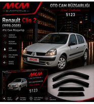 Renault Clio 2 (1998-2005) 4'lü Mugen Cam Rüzgarlığı
