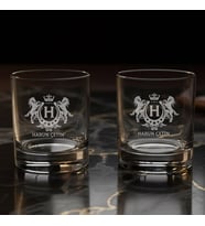 Babaya Hediye Özel Kutulu 2’li Scottish Whiskey Glass İsim Yazılı Bardaklar