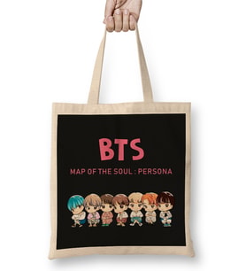 Kpop Bts Chibi Map Of The Soul Persona Bez Çanta Uzun Saplı