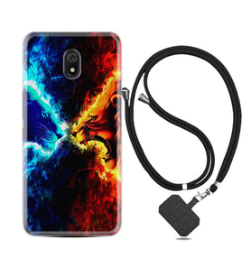Xiaomi Redmi 8A 8 Pro 9C 9T 10C 11T Pro Kılıf Boyun Askılı Silikon Red Blue Leon 1714