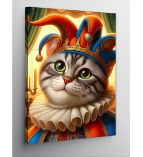 Kanvas Tablo Joker Kedi