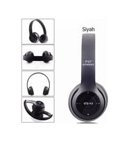PL-2044 P47 Bluetooth Kulak Üstü Kulaklık Siyah
