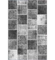 Eliana Home Baskılı, Yıkanabilir Kaymaz Taban Salon Halısı LNA1123 100x150 cm (Gri)