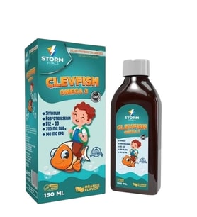 Storm Vitals Clevfish Omega 3 Sitikolin 150ml Sıvı