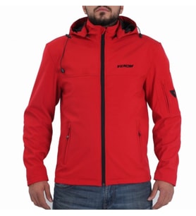 Motosiklet Montu Jaws Soft Shell Kırmızı Erkek Motorcu Mont