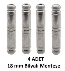 Bilyalı Mil Menteşe 18 Mm ( 4 Adet )