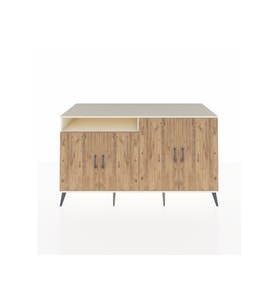 Kronos Konsol 4 Raflı 4 Kapaklı 176x59x99 Aytaşı-Çam/Aytaşı