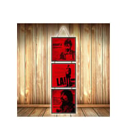 Behzat Ç Replikli Tasarımlı Üçlü Retro Ahşap Poster Ü581