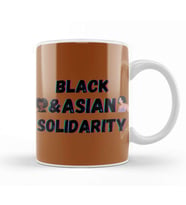 Black Asian Solidarity Black History Month blm Black Lives Matter Kupa Bardak Porselen