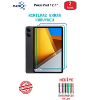 Poco Pad 12.1" İçin Nano Ekran Koruyucu 9h Esnek 2 ADET