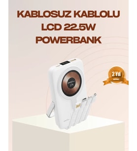 Manyetik Kablosuz 22.5W Hızlı Şarj Lcd Ekranlı