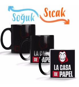 La Casa De Papel 06 Sihirli Kupa Bardak Porselen