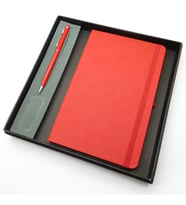 Signator® Codex  N101 Kişiye Özel Defterli Set - İsme Özel Kırmızı Kalem + İsme Özel Kırmızı Defter  İsme Özel Kutusunda Hediyelik Set (Karışık)