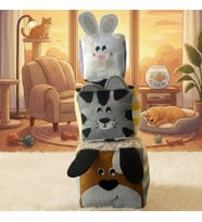 Kiduga Montessori Aktivite Küpü Trio - Pet