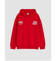 LCW Kids Kırmızı Kapüşonlu Erkek Çocuk Kalın Sweatshirt