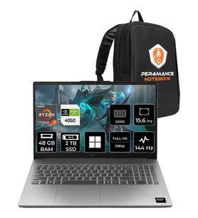 Lenovo Loq 15ARP10E Ryzen 7 7735HS RTX 4050 48GB RAM 2TB SSD 15.6" FHD 144Hz Win11 Pro 83S0002YTRP396 Gaming Laptop + Per4 Çanta