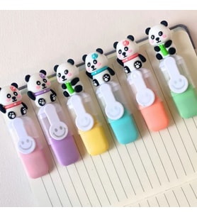 Panda Figürlü Renkli Keçeli Kalem Seti – Çocuklar İçin Eğlenceli ve Güvenli Boyama Kalemleri