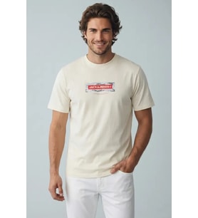 JACK JONES Yazı Baskılı Erkek Tişört 12297851