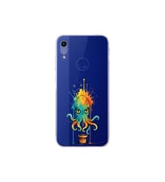 Honor 8A ile uyumlu Splash ahtapot tasarımlı şeffaf silikon kılıf